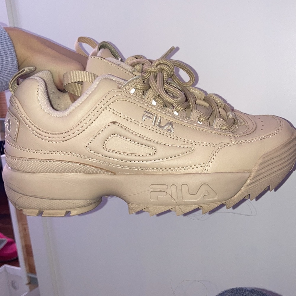 FILA Tan Chunky Sneakers